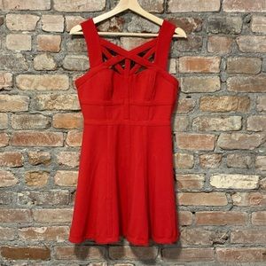 BCBGMaxAzria red cocktail dress